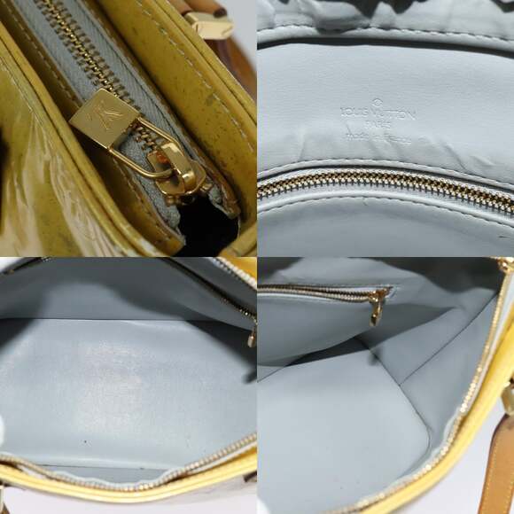 LOUIS VUITTON Monogram Vernis Houston Hand Bag Gris M91053 - Picture 11 of 12